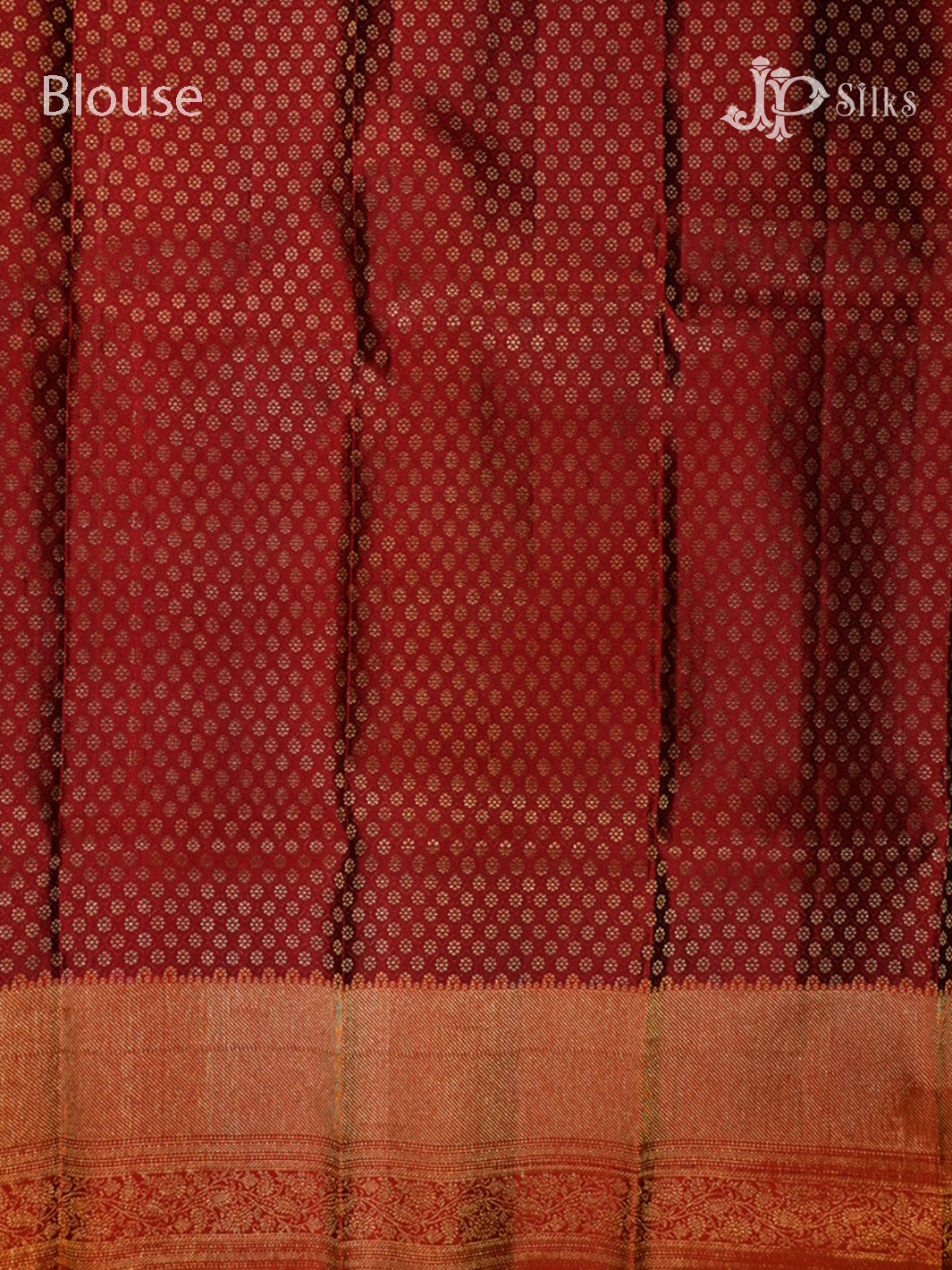 Olive Green & Maroon Kanchipuram Silk Saree - E2483-view7