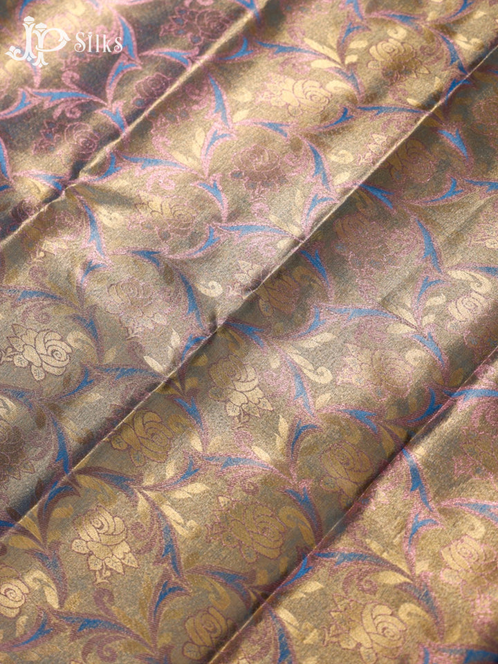 Blue, Red and Maroon Art Silk Saree - G305