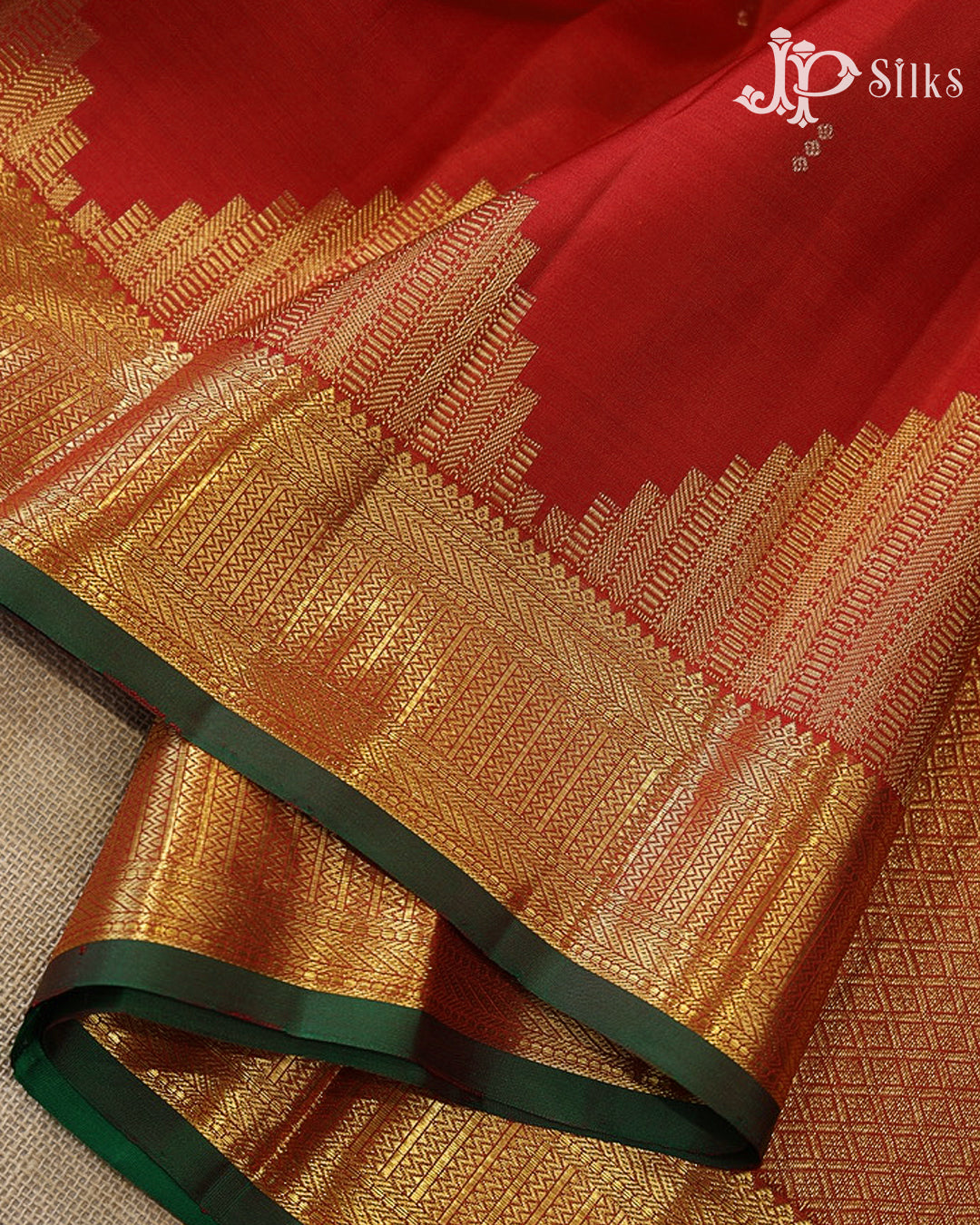 Red Kanchipuram 2G Zari Silk Saree - G867
