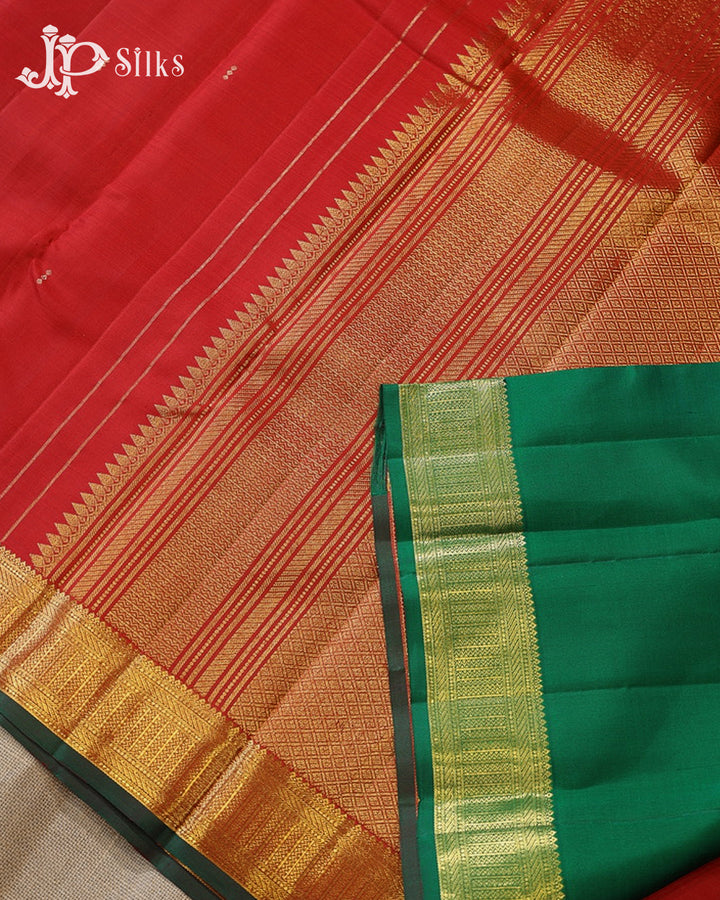 Red Kanchipuram 2G Zari Silk Saree - G867
