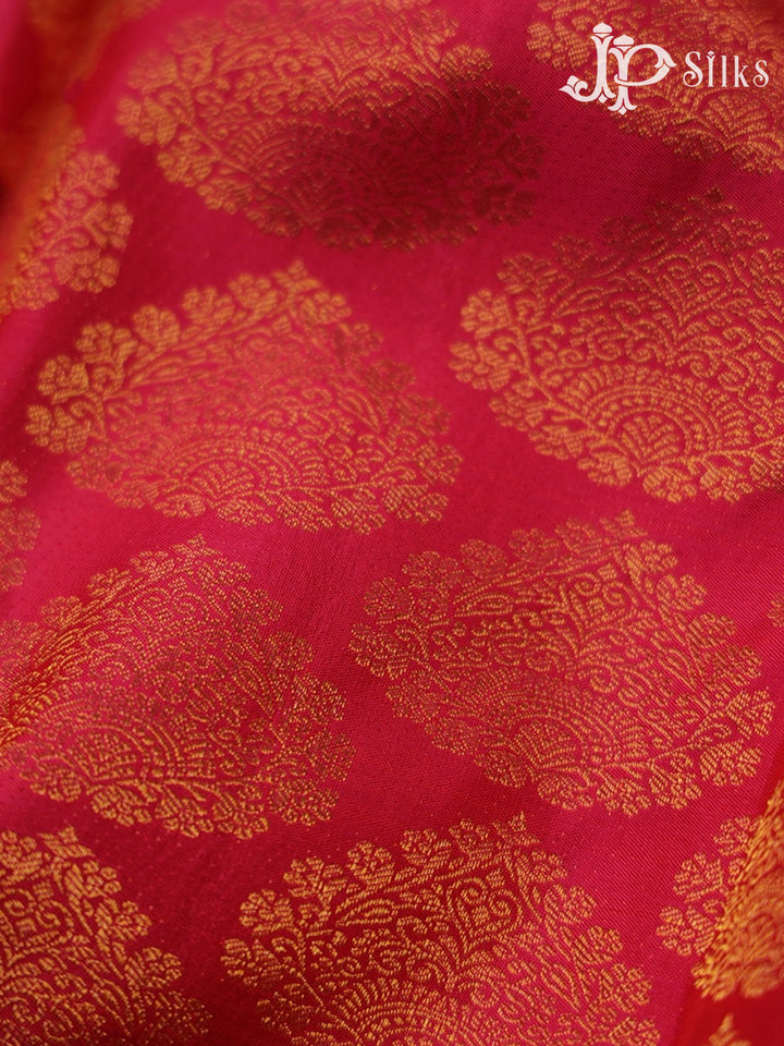 Reddish pink colour Kanchipuram Silk Saree - A5386 - View 6