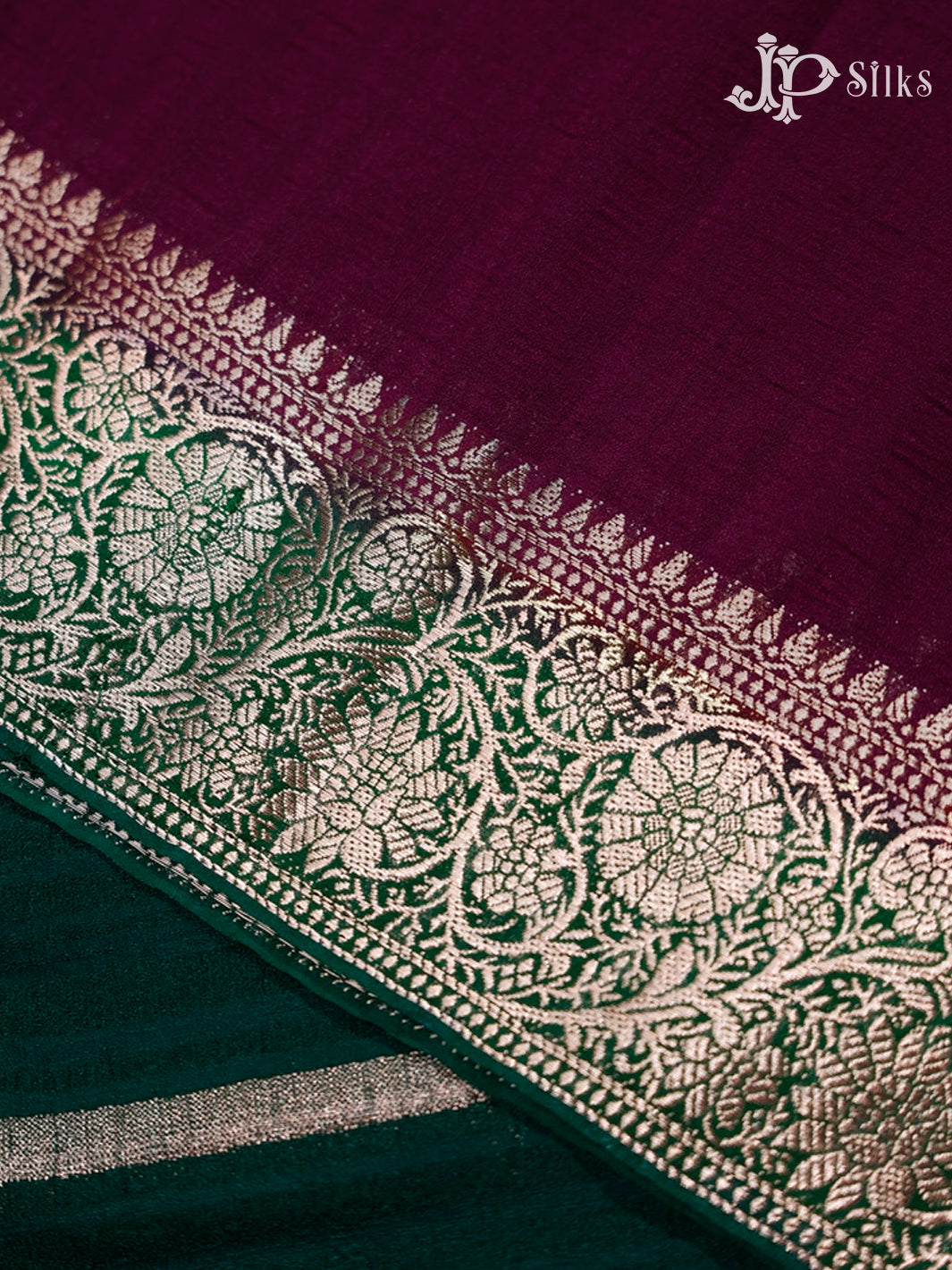 Maroon Semi Khaddi Georgette Saree - G496-view4