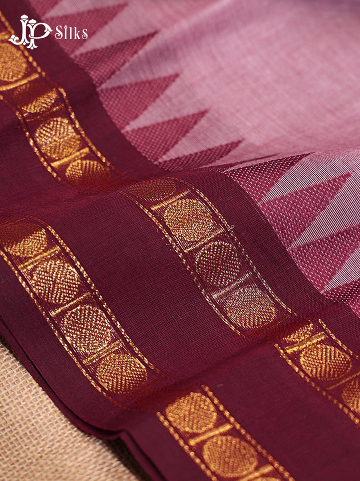Onion Pink Theni Cotton Saree - G899