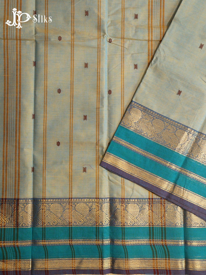 Calm Green Theni Cotton Saree -G893