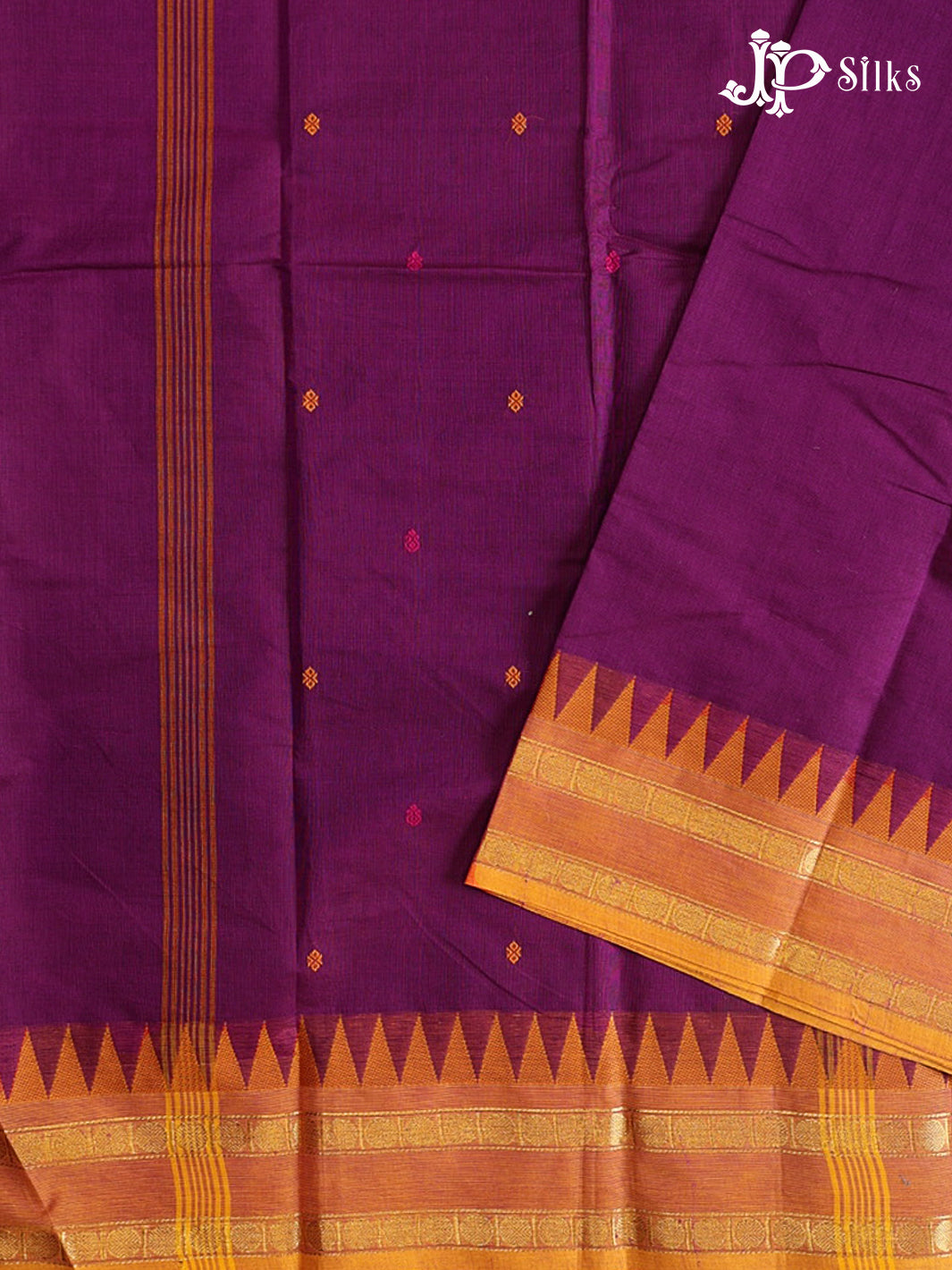 Grape Purple Theni Cotton Saree - G888