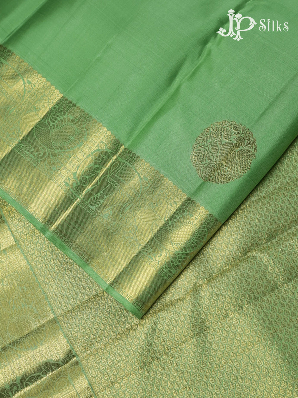 Light Green Kanchipuram Silk Saree - F3 - View 3