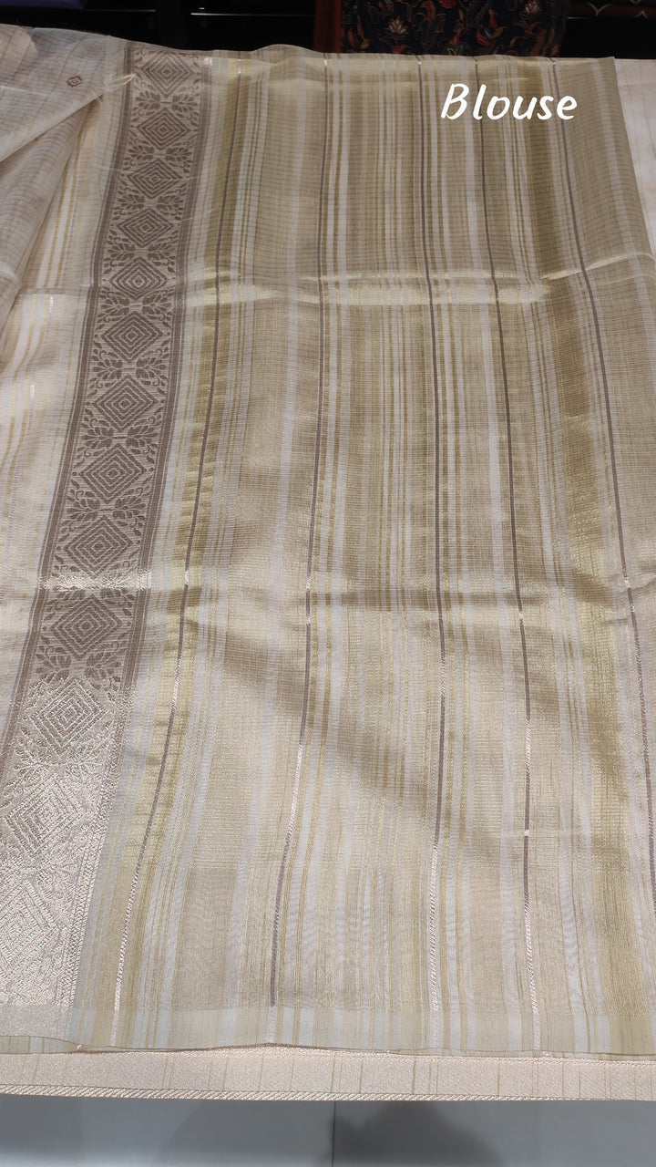 Pastel Green Semi Kora Silk Saree - E5893