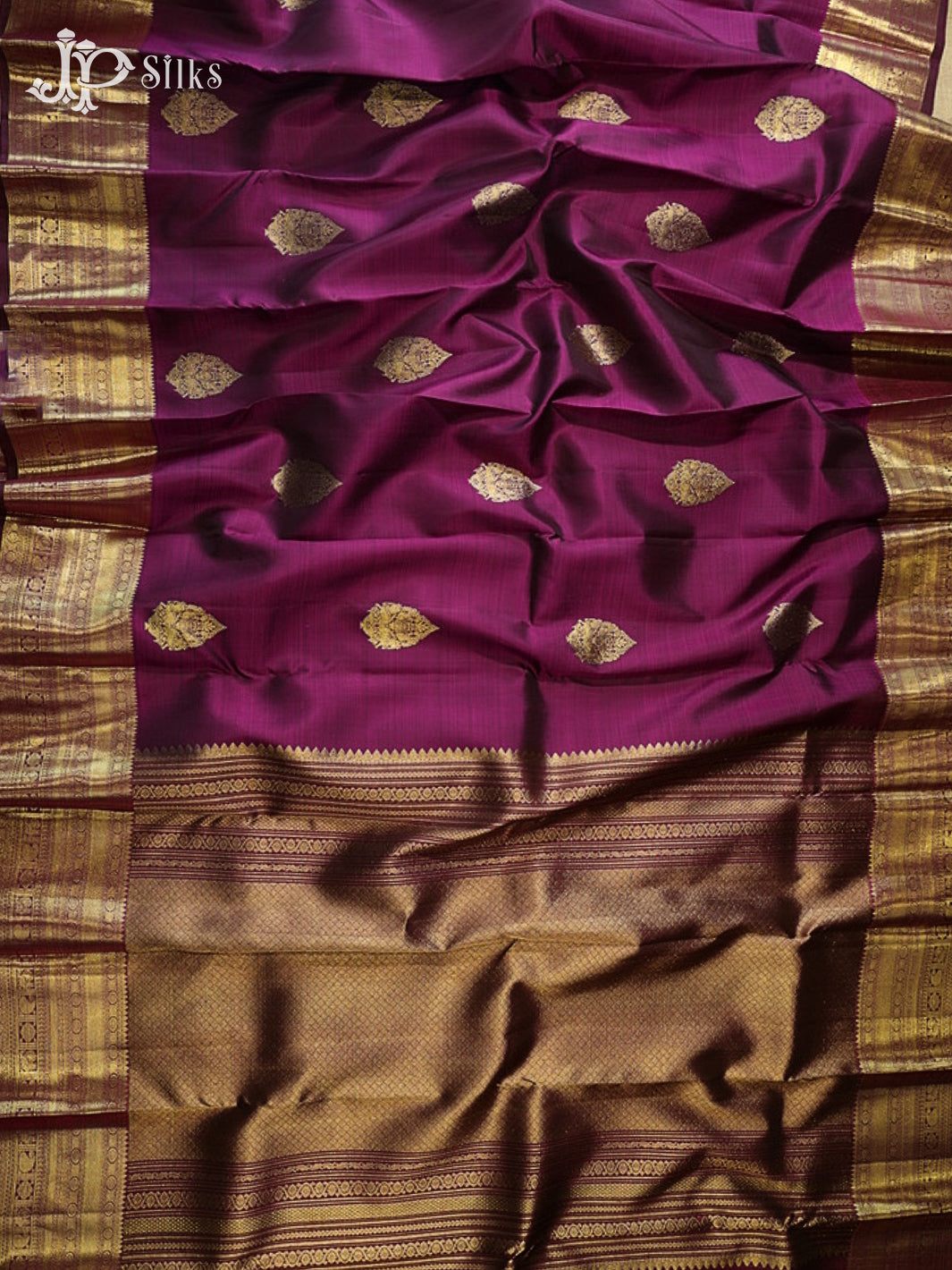 Wine Kanchipuram Silk Saree - G41