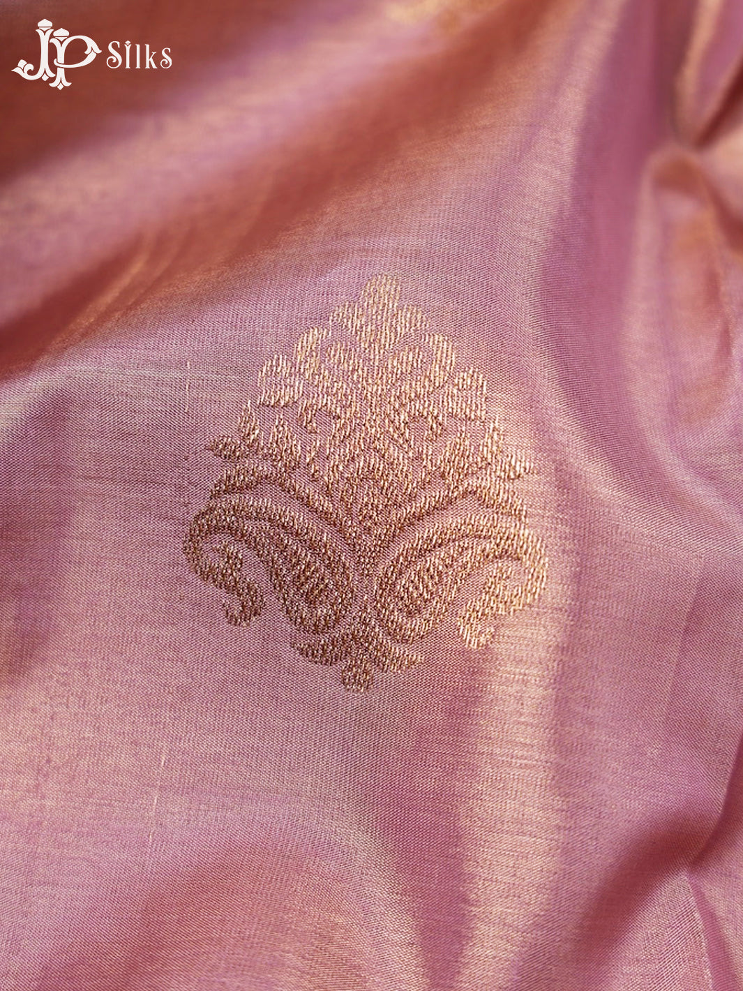 Pastel Pink Kanchipuram Tissue Fancy Silk Saree - F3572