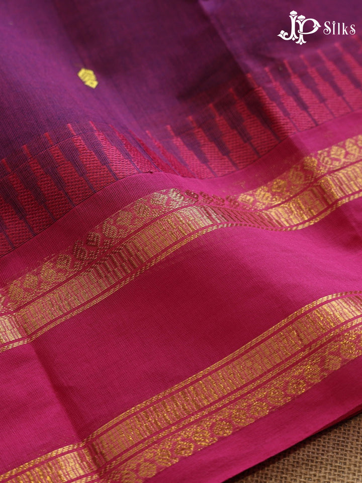 Grape Purple Theni Cotton Saree - G891