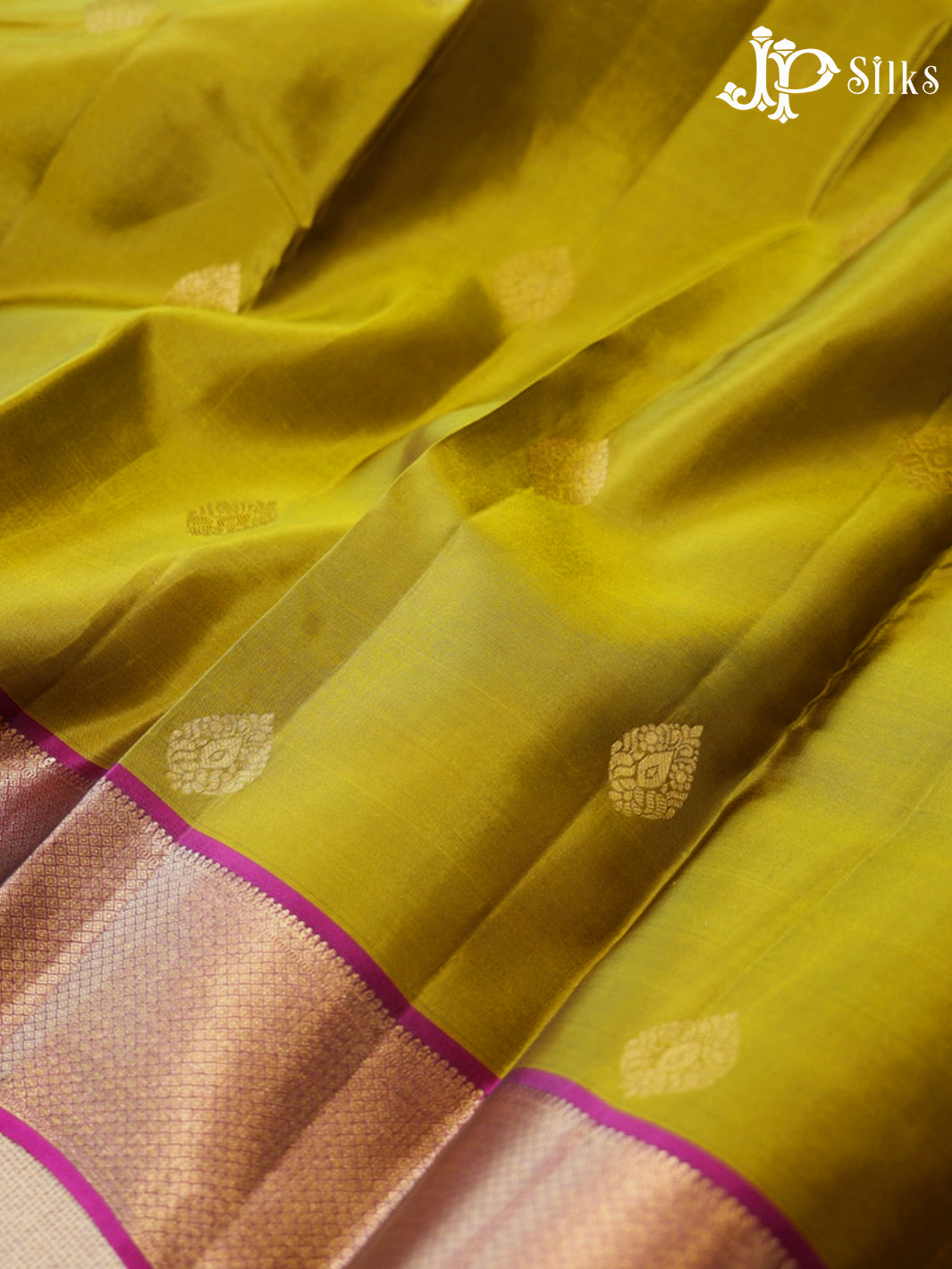 Mehandi Green & Dark Magenta Pure Silk Mix Saree - G929