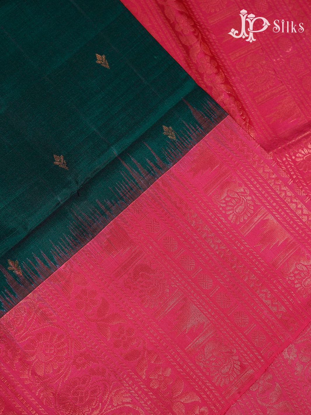 reddish pink & Green D5094