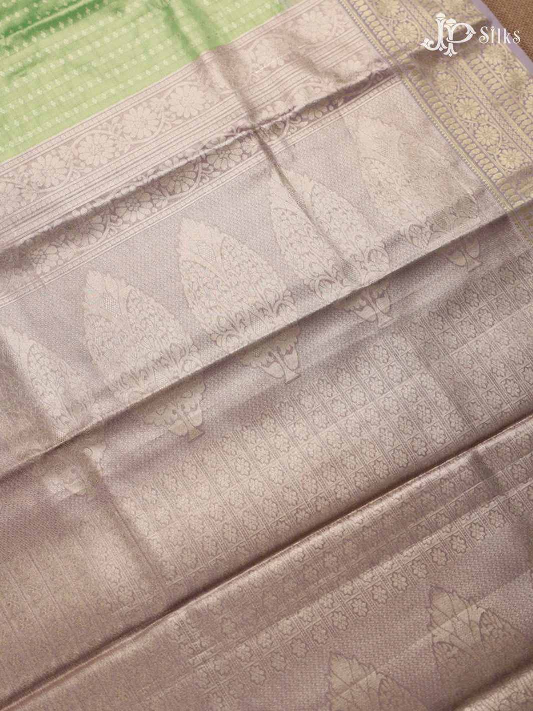 Pista Green And lavender Art Silk Saree - F2997
