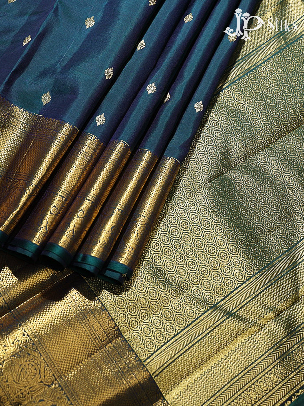 Peacock Green Kanchipuram Silk Saree - G868