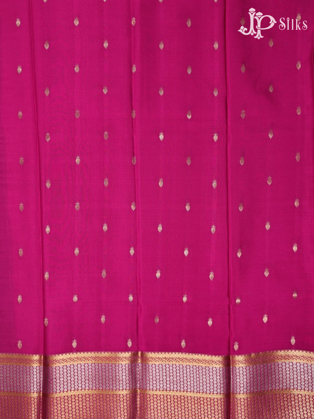 Dark Violet And Pink Mysore Silk Saree - D4760