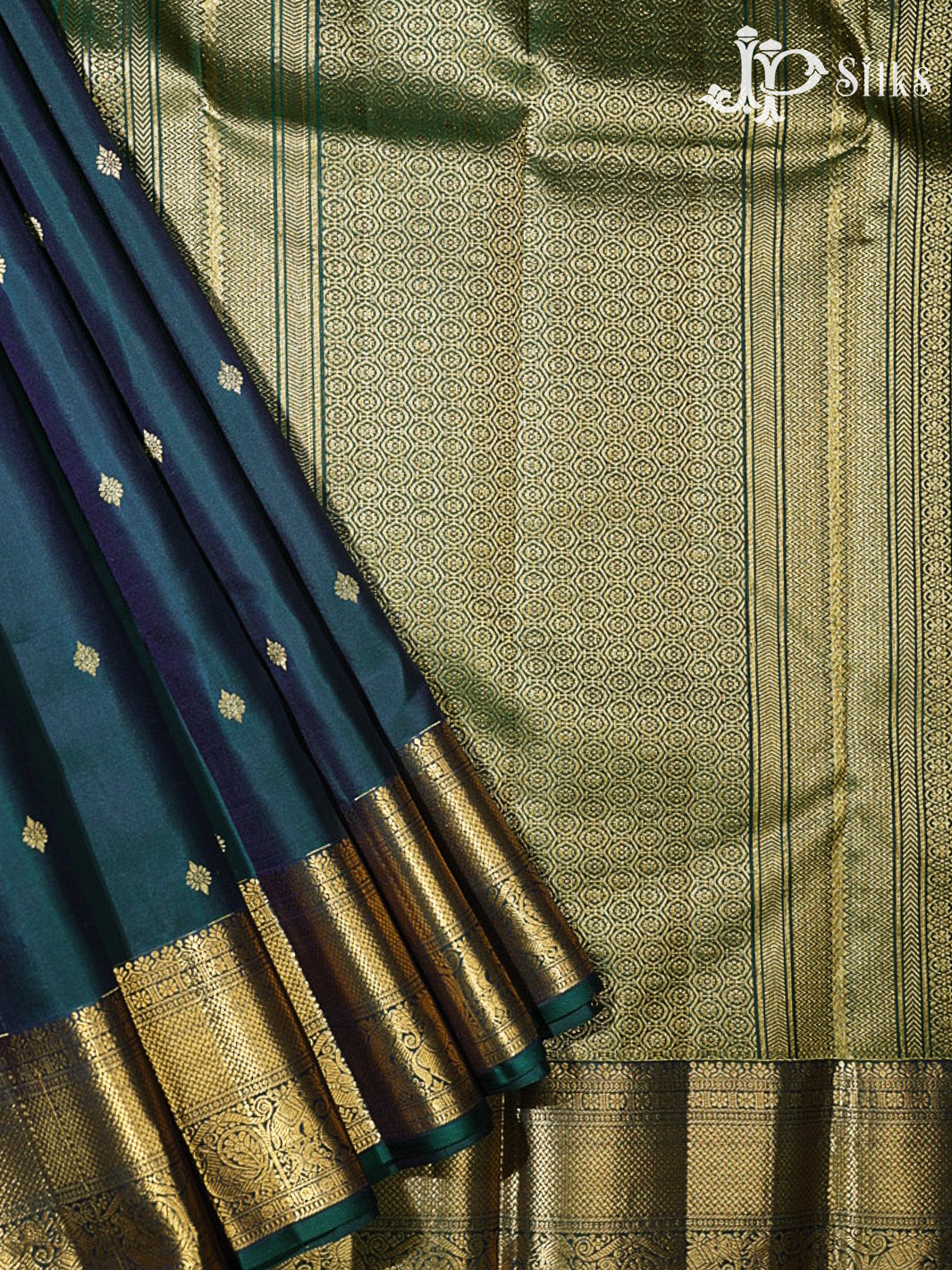 Peacock Green Kanchipuram Silk Saree - G868