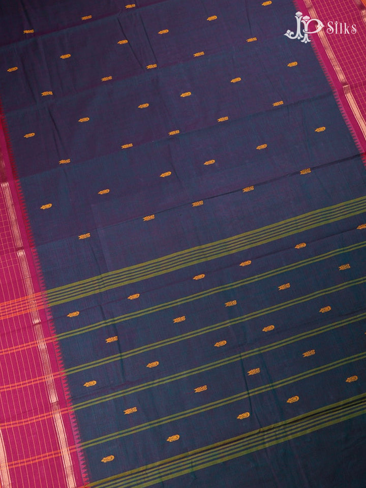 Blush Green Theni Cotton Saree - G106