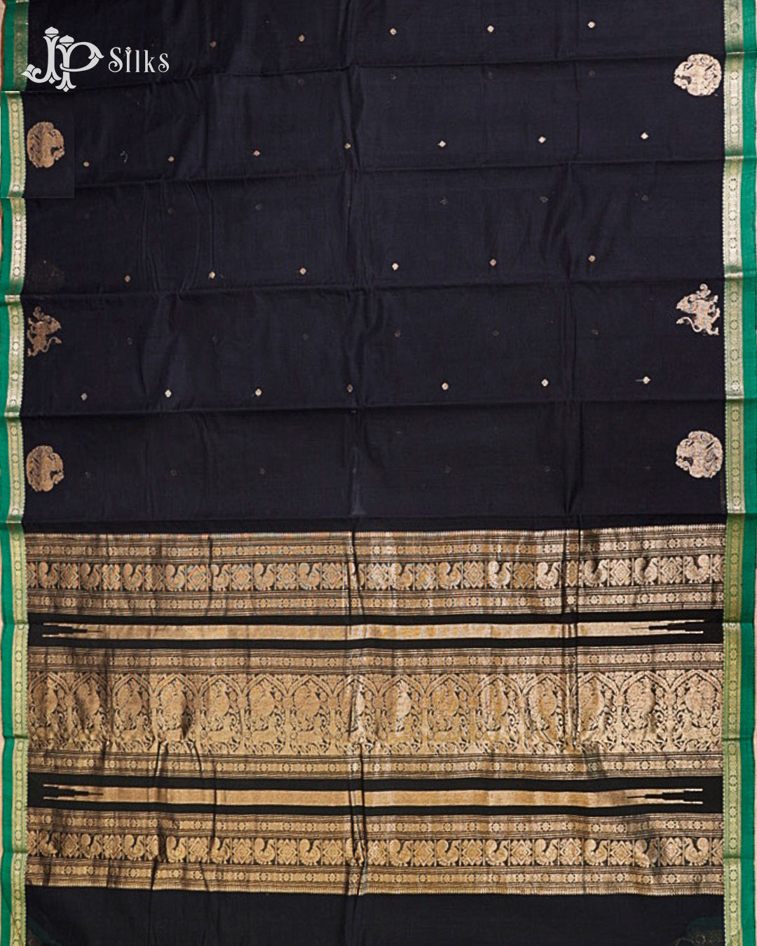 Black & green Kanchi Cotton H27