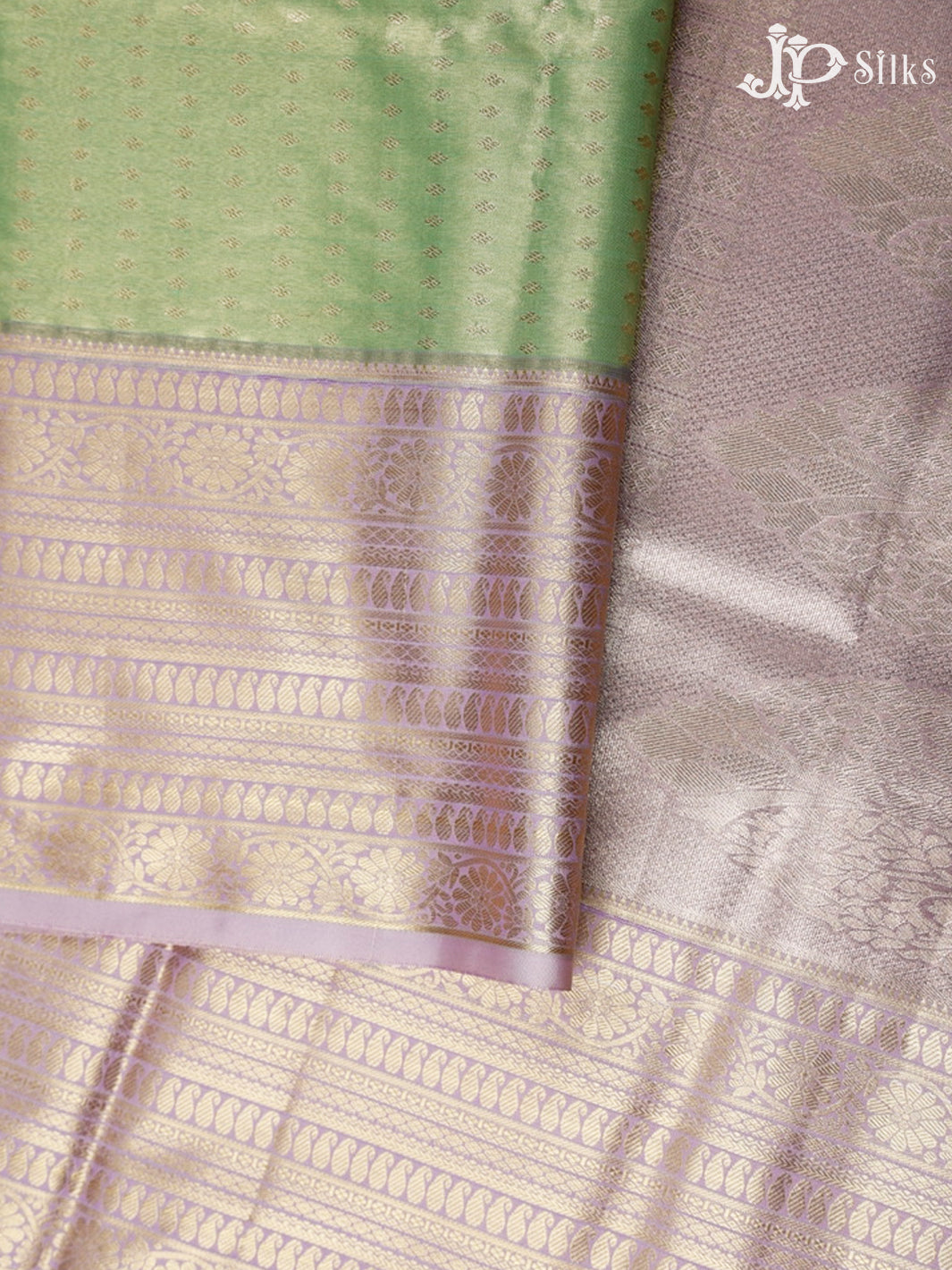 Pista Green And lavender Art Silk Saree - F2997