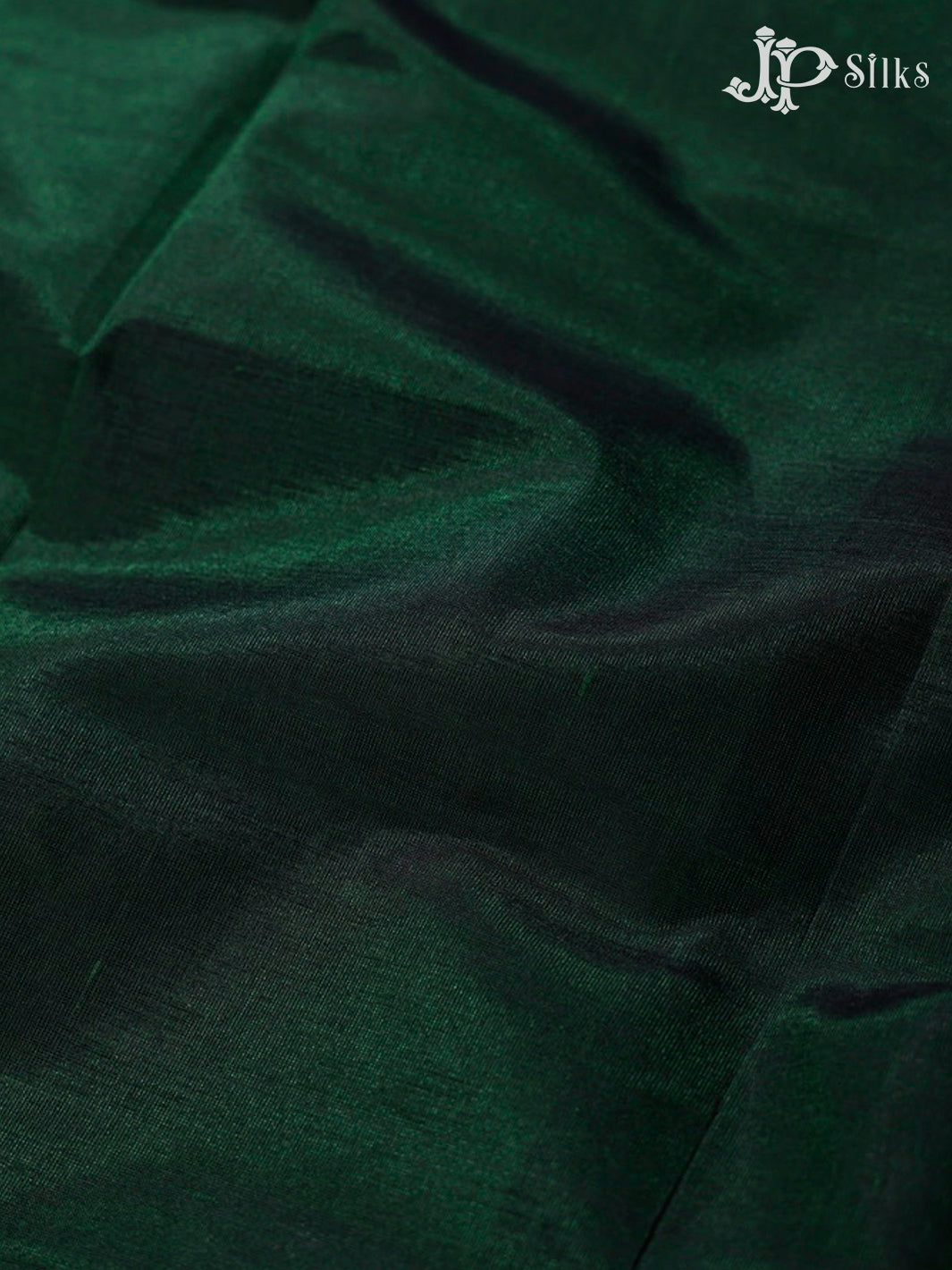 Bottle Green and Red Silk Cotton Saree - F352