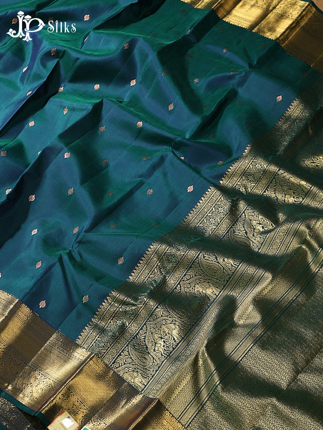 Peacock Green Kanchipuram Silk Saree - G868