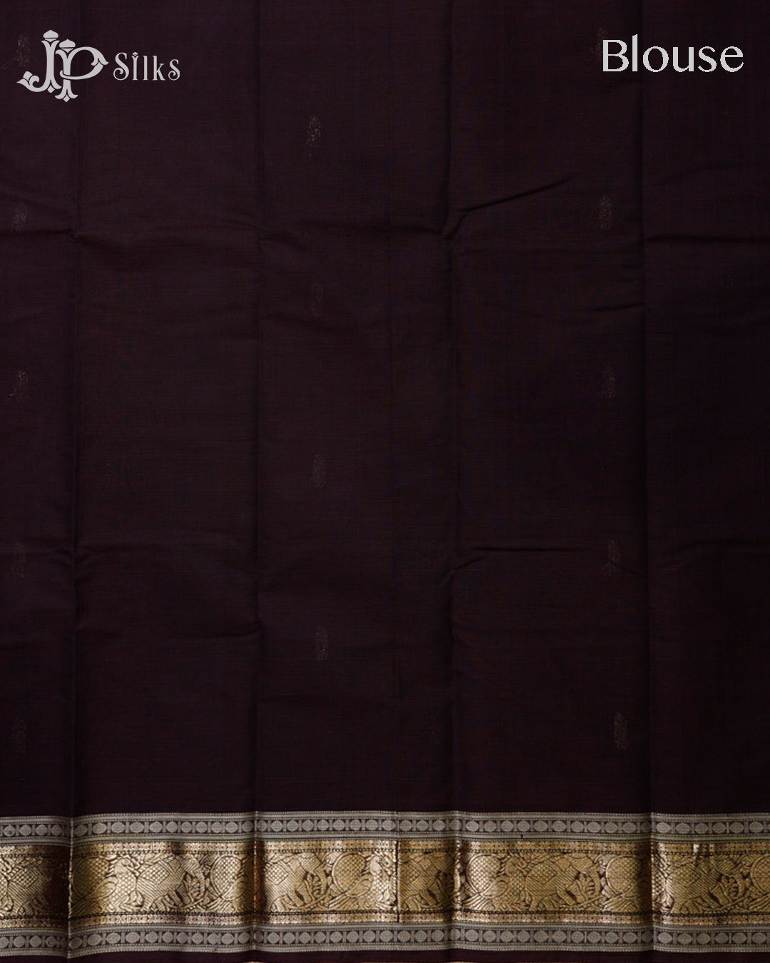 Dark Drown Kanchi Cotton Saree H29