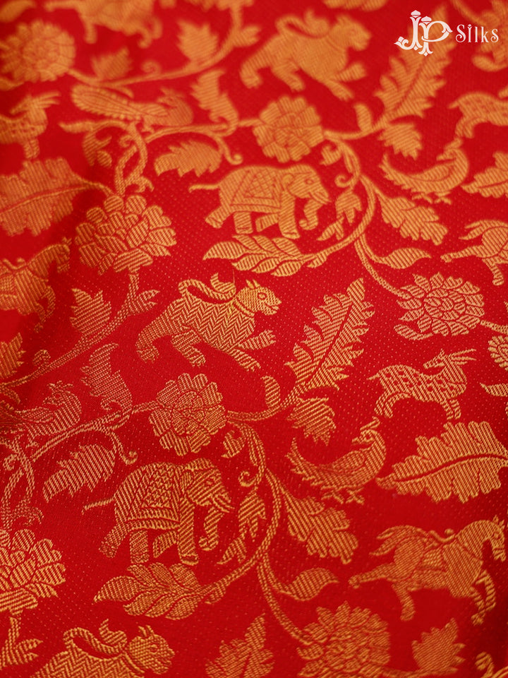 Red Bridal Kanchipuram Silk Saree - G214