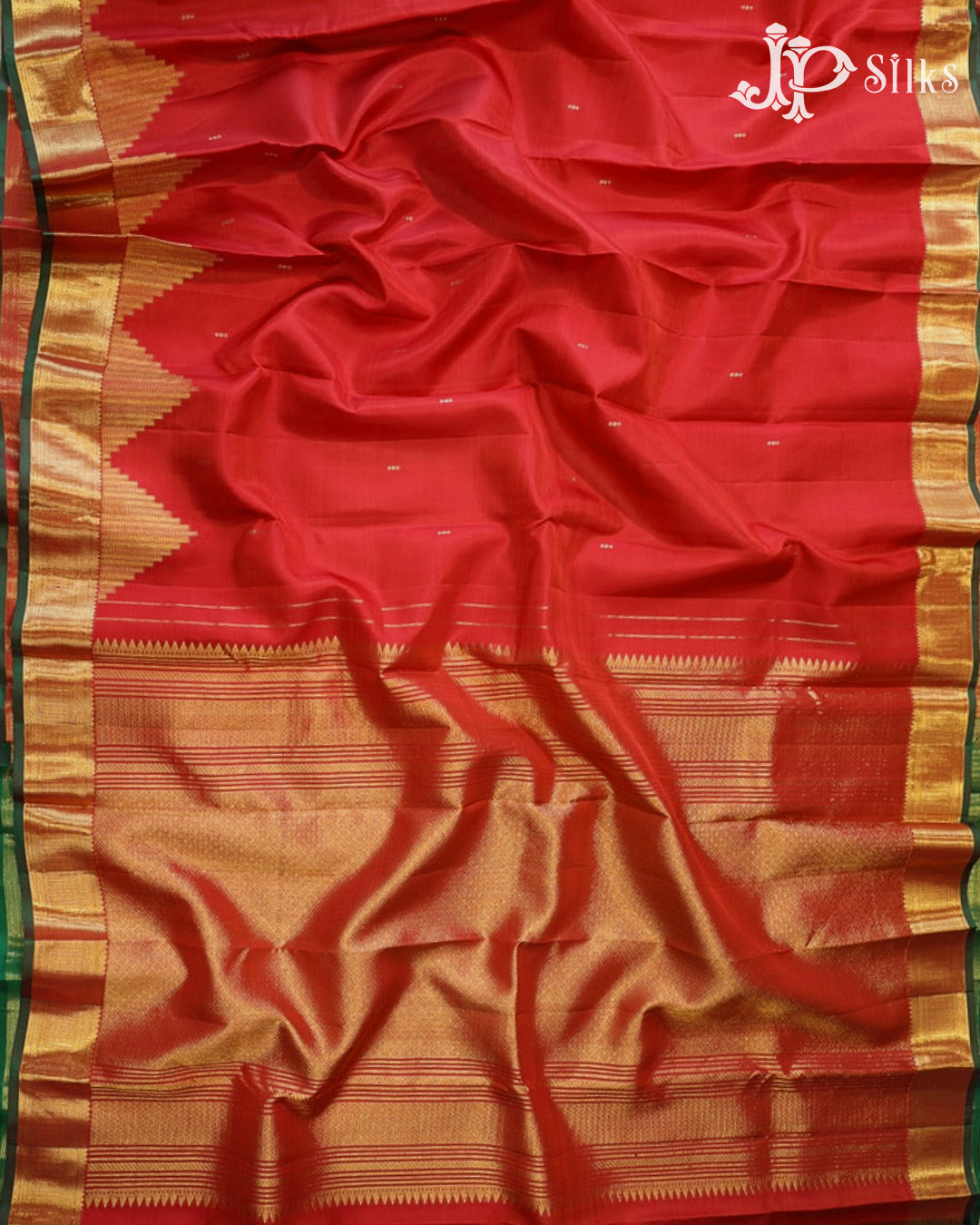 Red Kanchipuram 2G Zari Silk Saree - G867