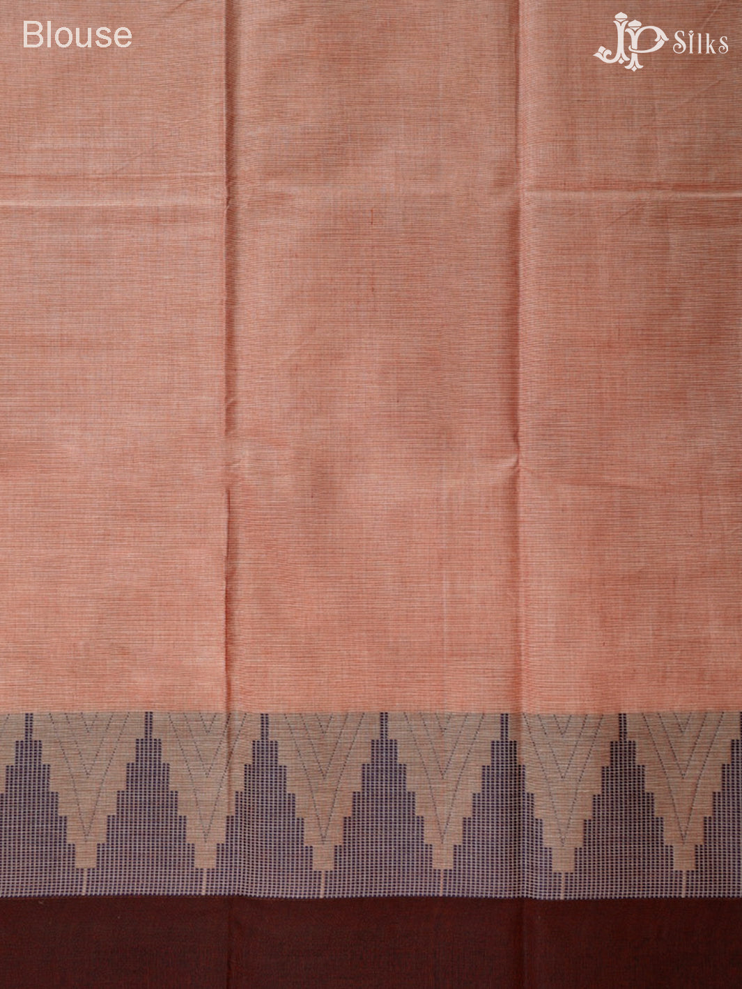 Peach Chettinad Cotton Saree - F2722