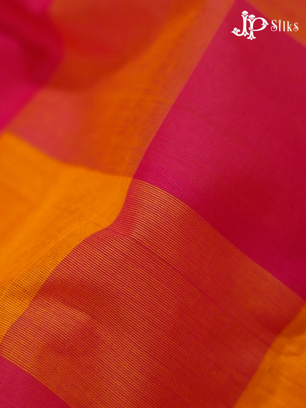 Pink & Mango Yellow Chettinad Cotton Saree - G397 “View4”