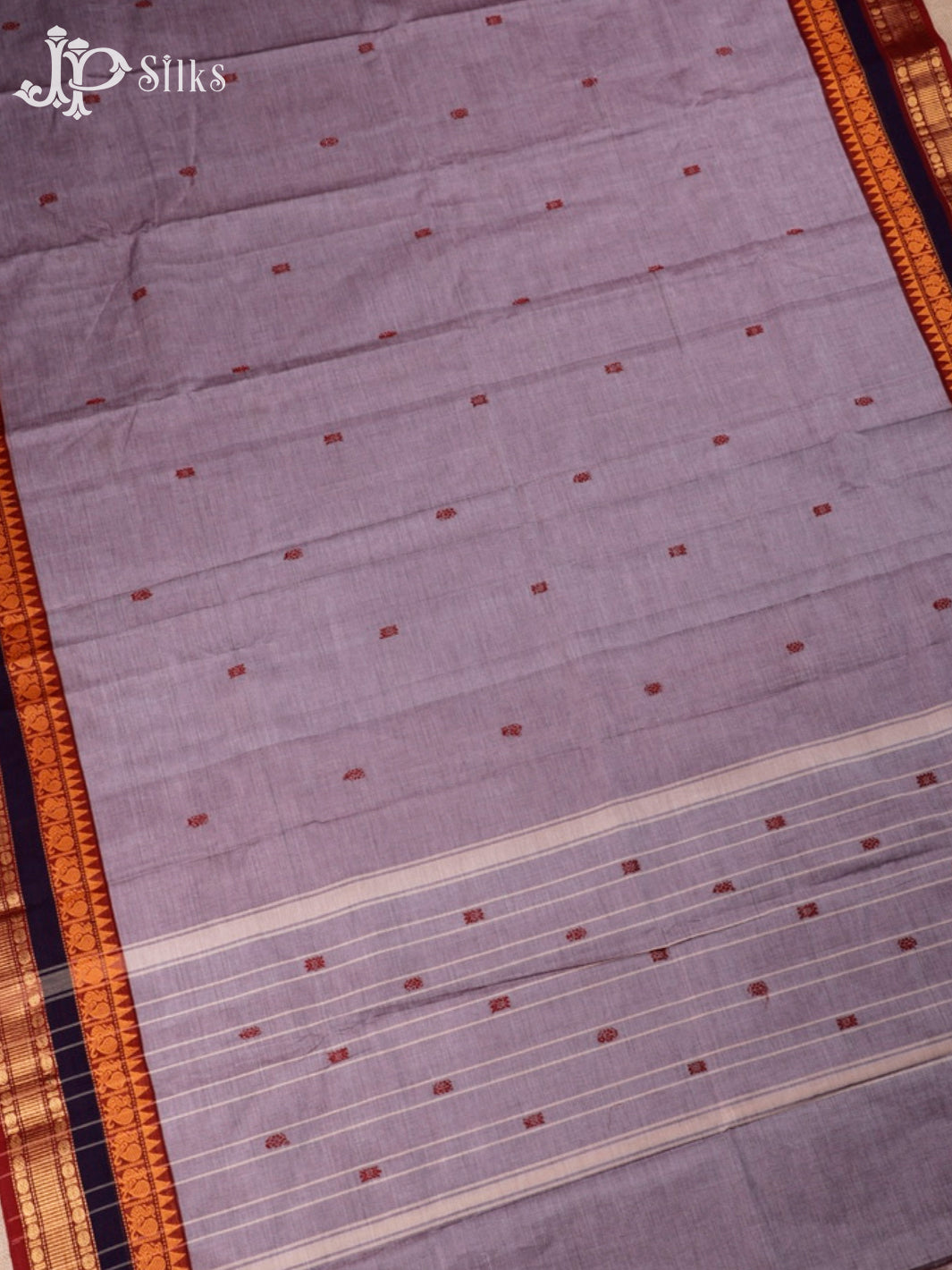Pale Pink Cotton Saree - G69
