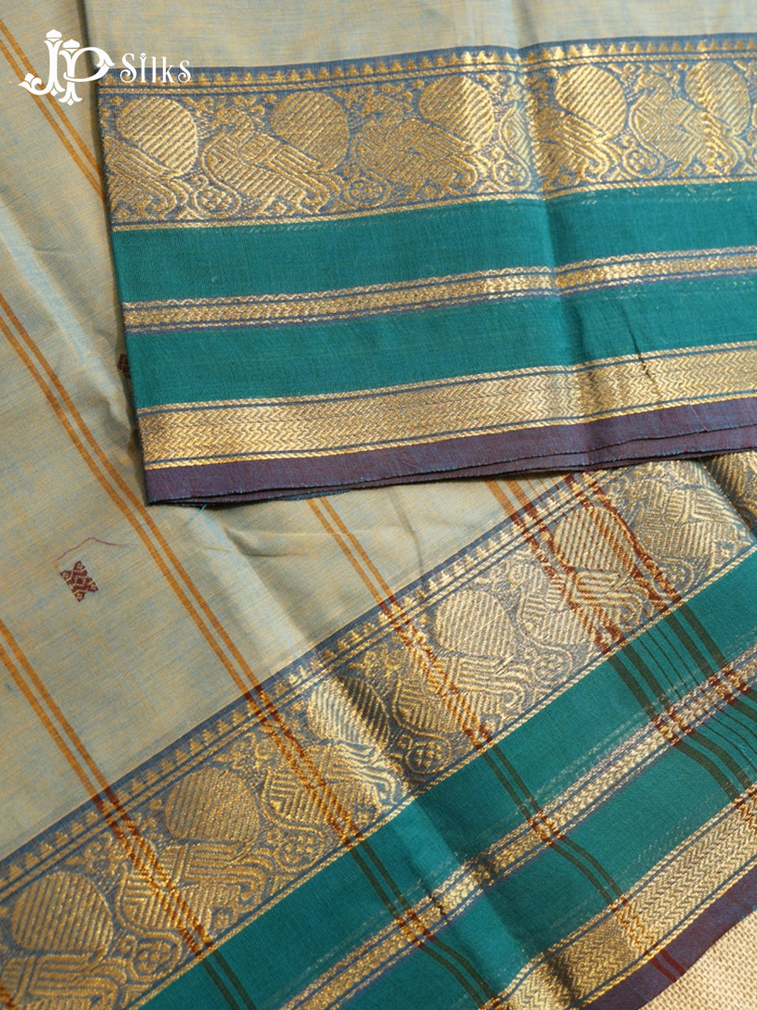 Calm Green Theni Cotton Saree -G893