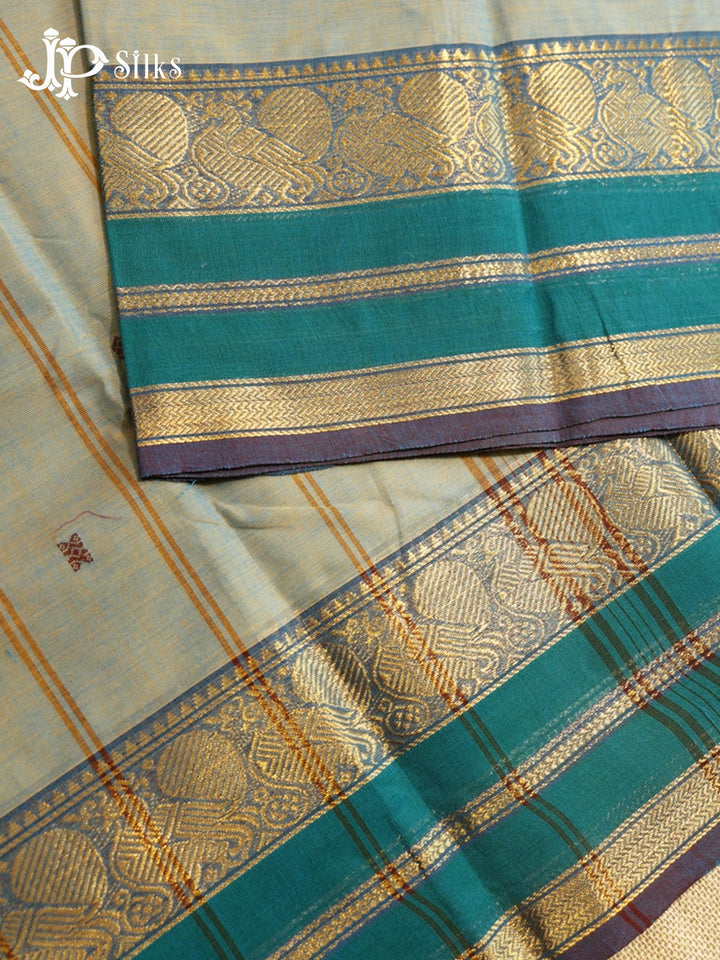 Calm Green Theni Cotton Saree -G893