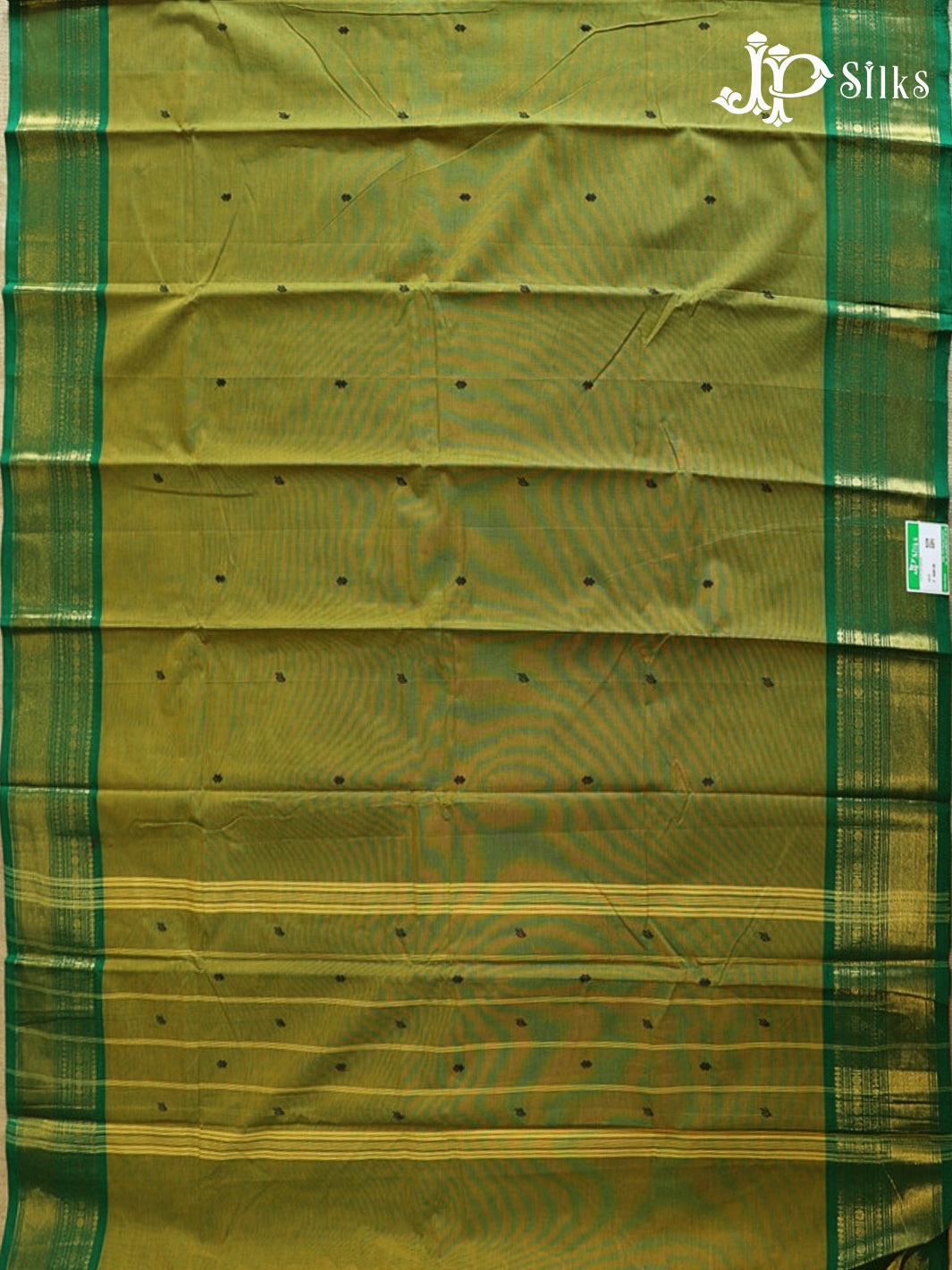 Olive Green Theni Cotton Saree - G878