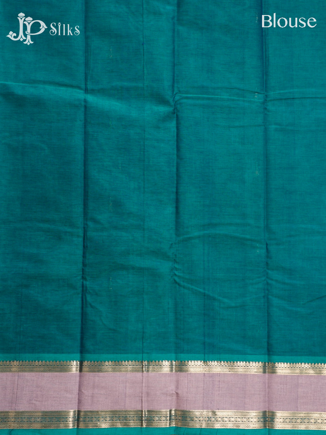 dark teal blue Kanchi Cotton Saree H28