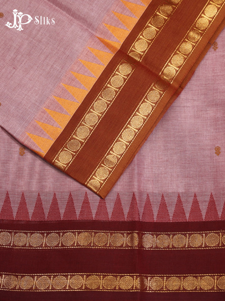 Onion Pink Theni Cotton Saree - G899