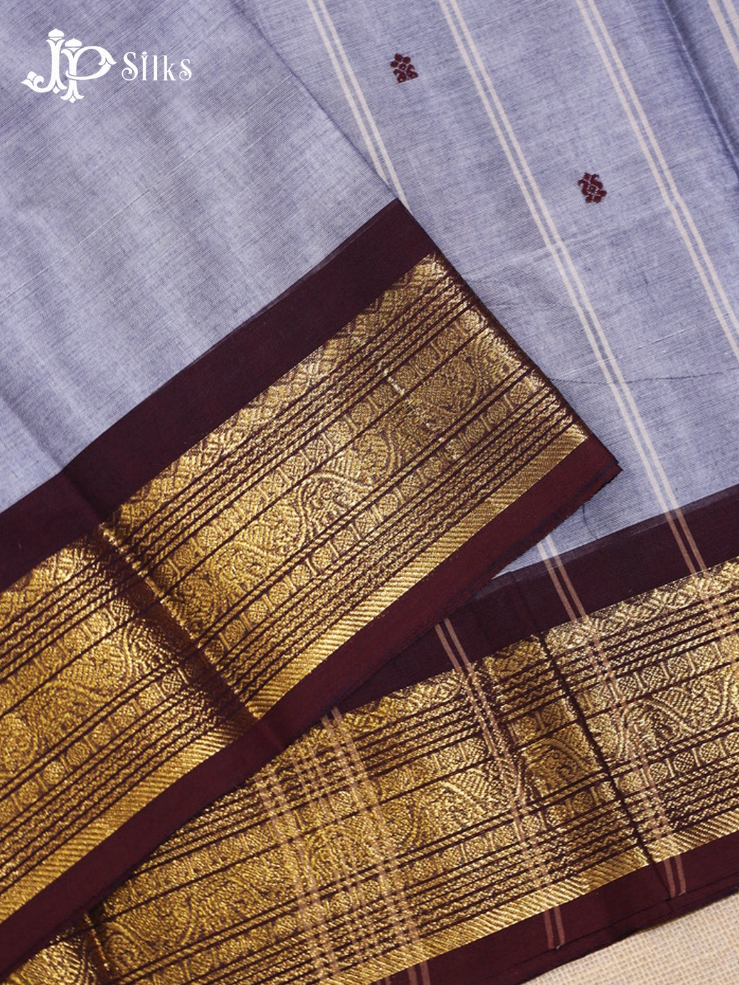 Grey Theni Cotton Saree - G894