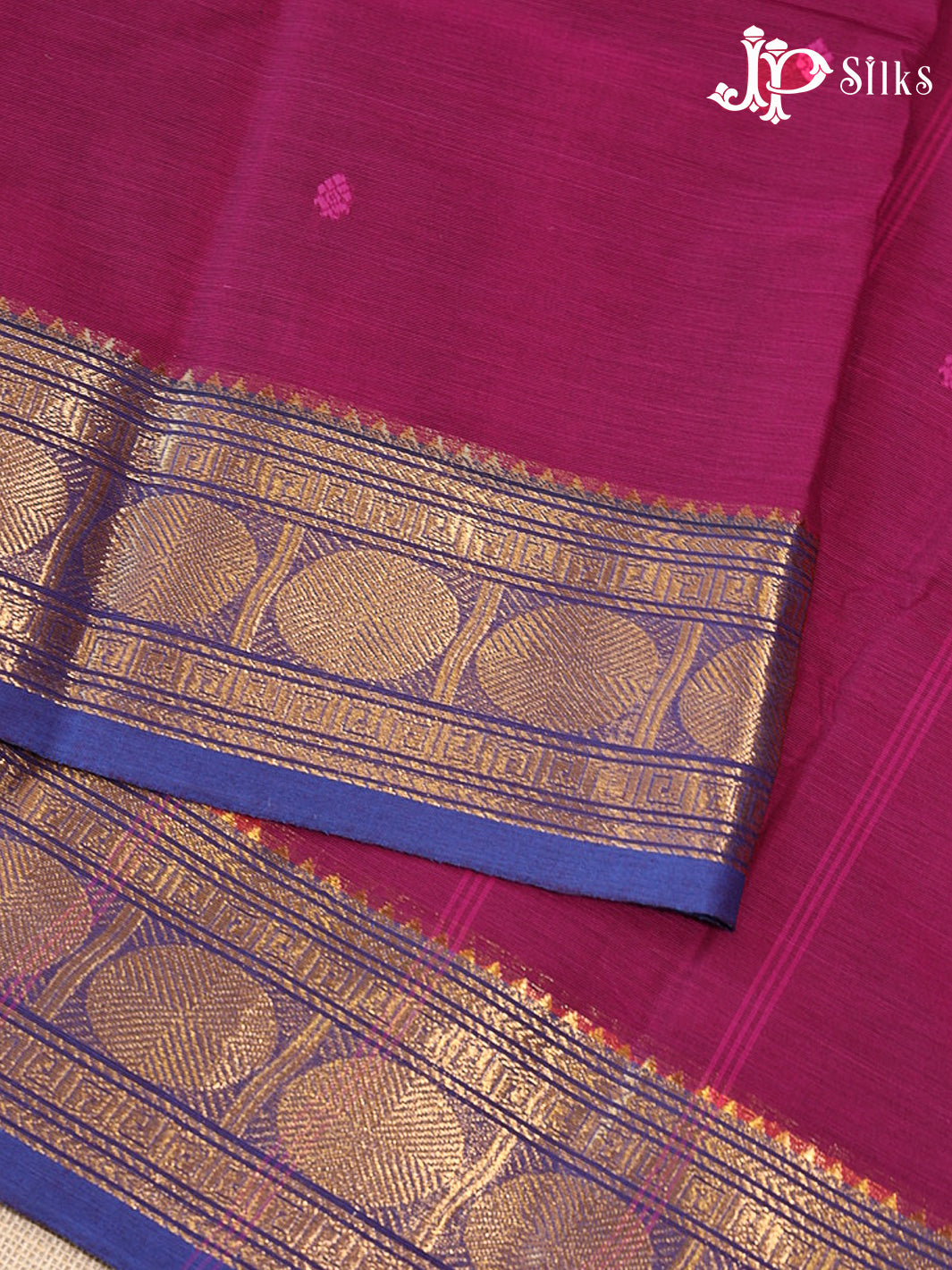 Dark Pink Theni Cotton Saree - G902