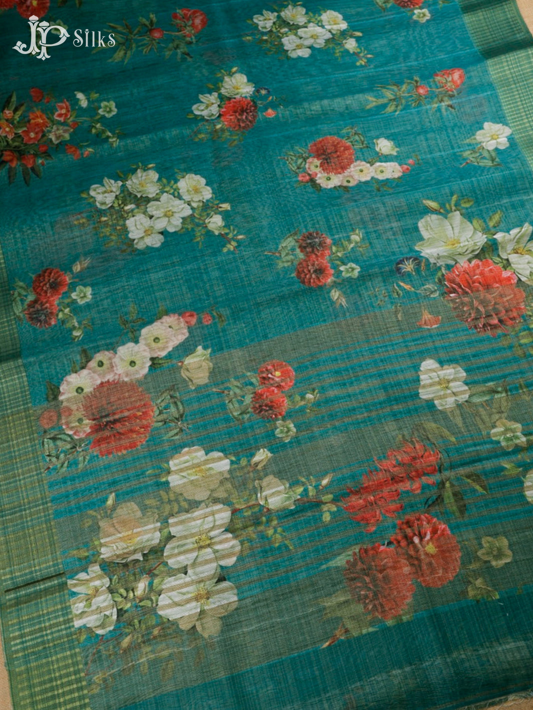 Ramar Green Semi Tussar Saree - D675