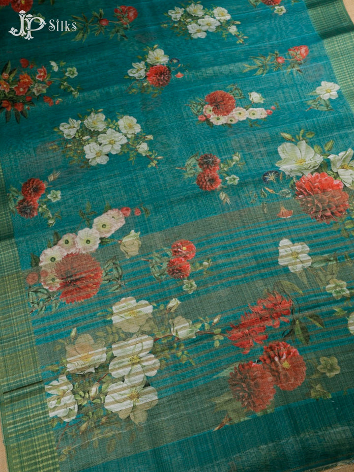 Ramar Green Semi Tussar Saree - D675
