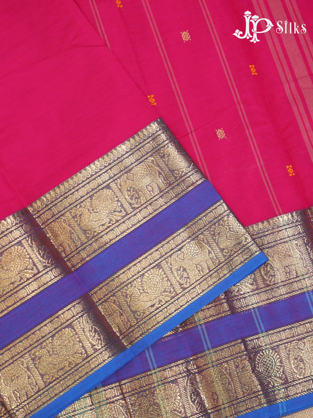 Hot Pink Theni Cotton Saree - G892