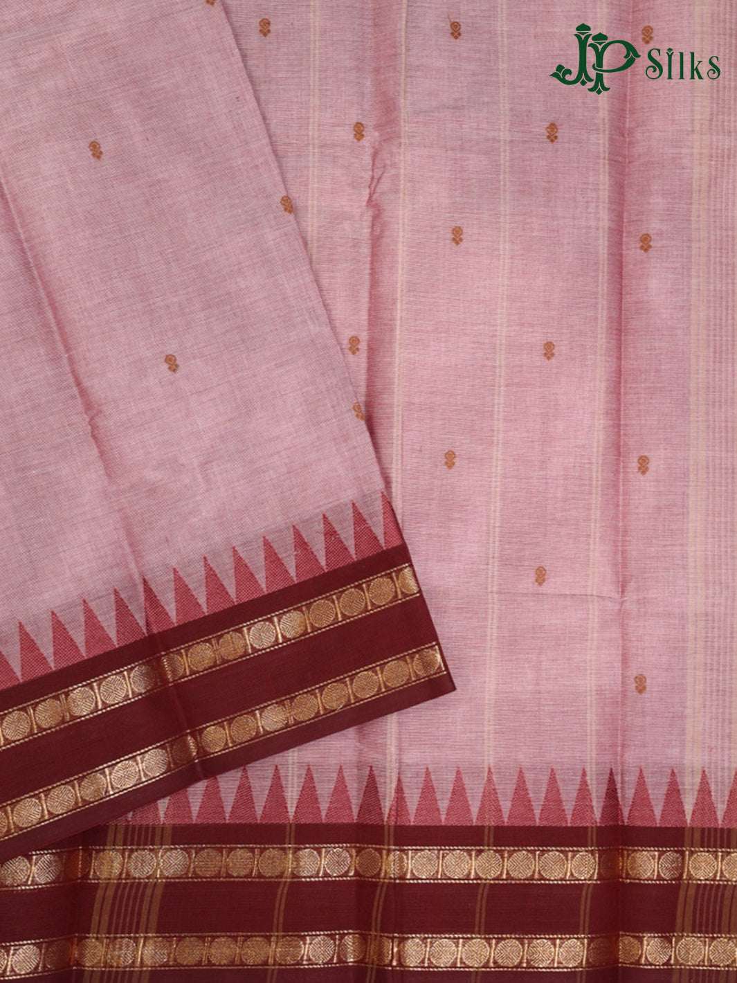 Onion Pink Theni Cotton Saree - G899
