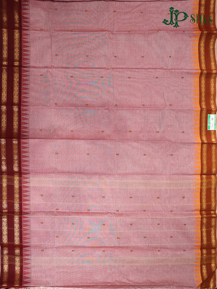 Onion Pink Theni Cotton Saree - G899