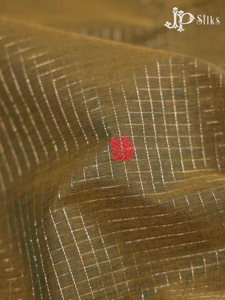 Olive Green Kanchi Cotton Saree - D9770-view3