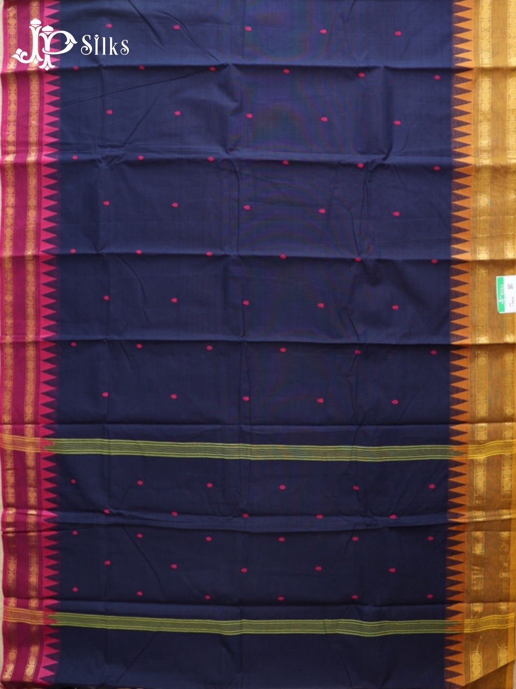 Ink Blue Theni Cotton Saree - G898