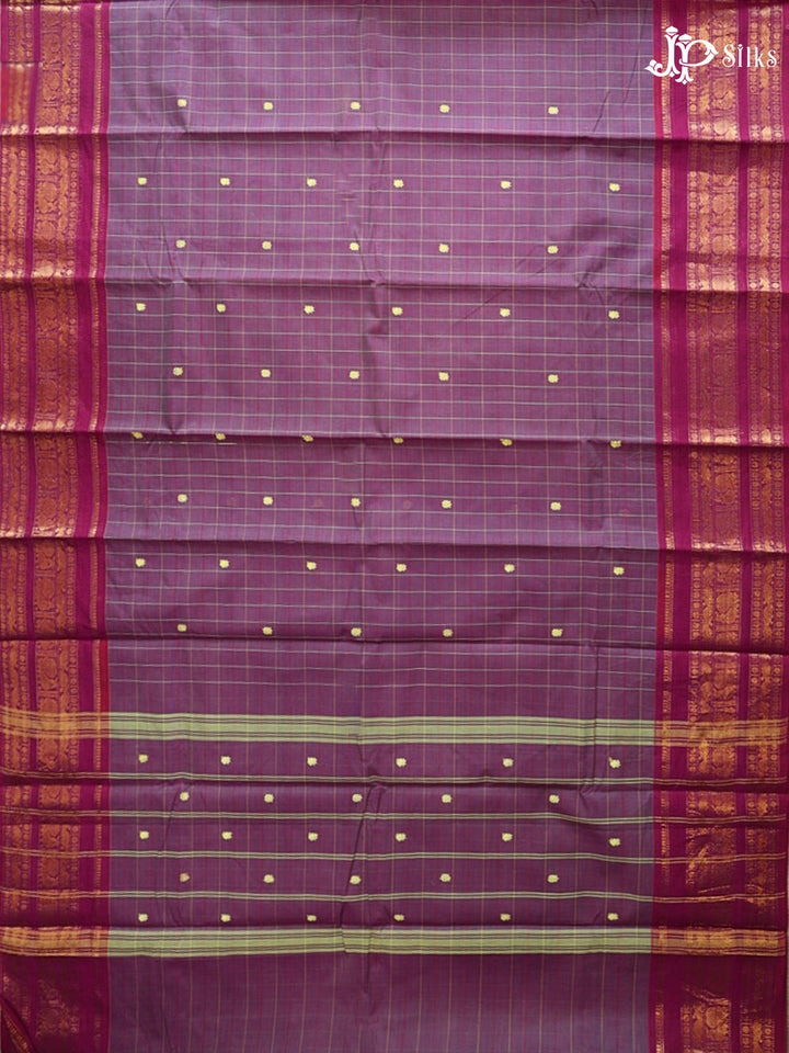 Lilac Theni Cotton Saree - G877