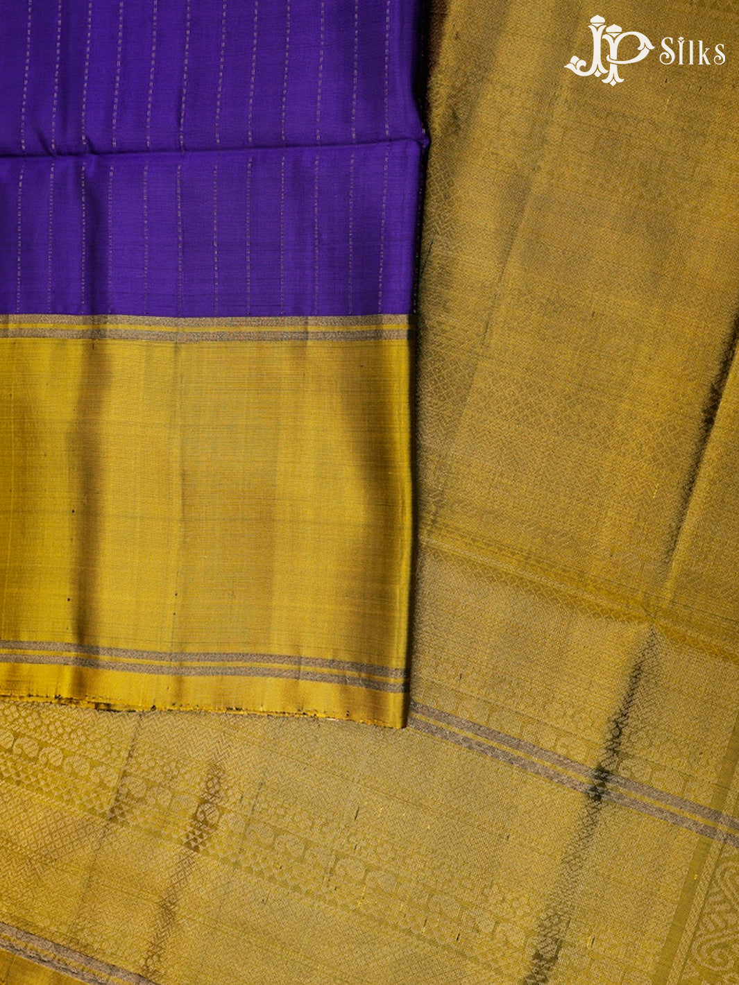 Violet And Olive Green Soft Silk Saree - E4540