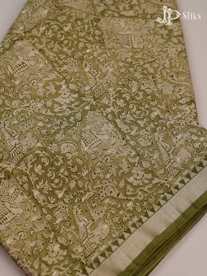 Light Green Semi Tussar Saree - G33