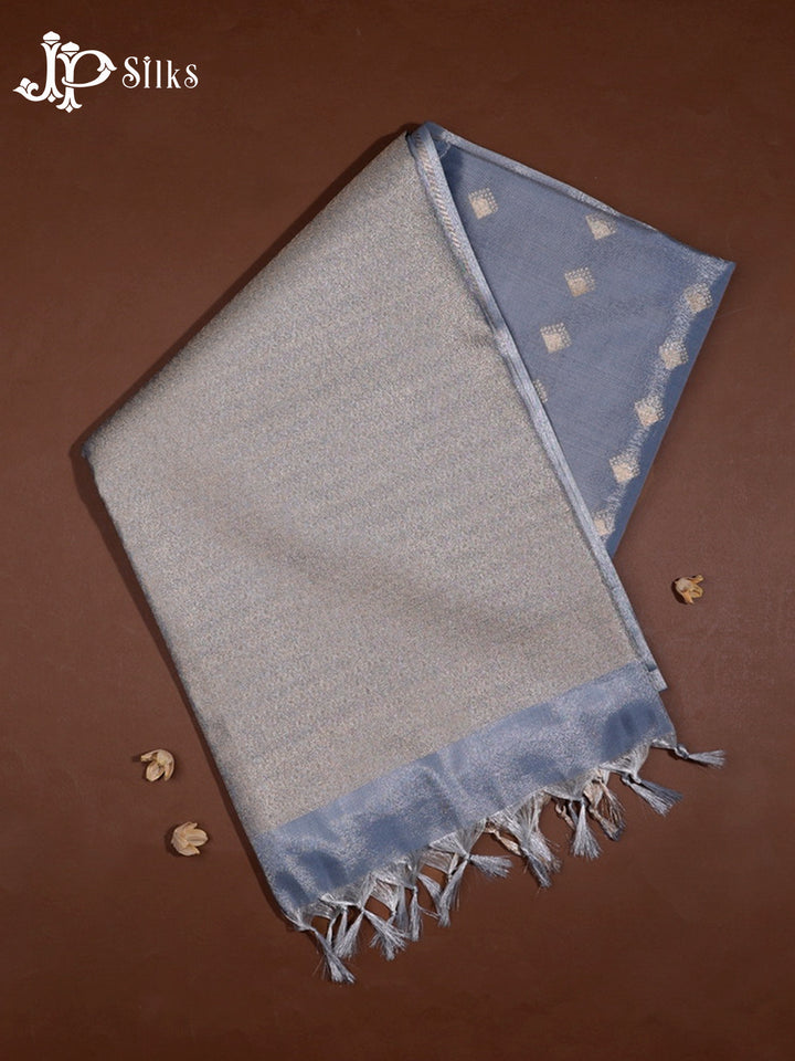 Grey Semi Soft Silk Saree - F3582- view1