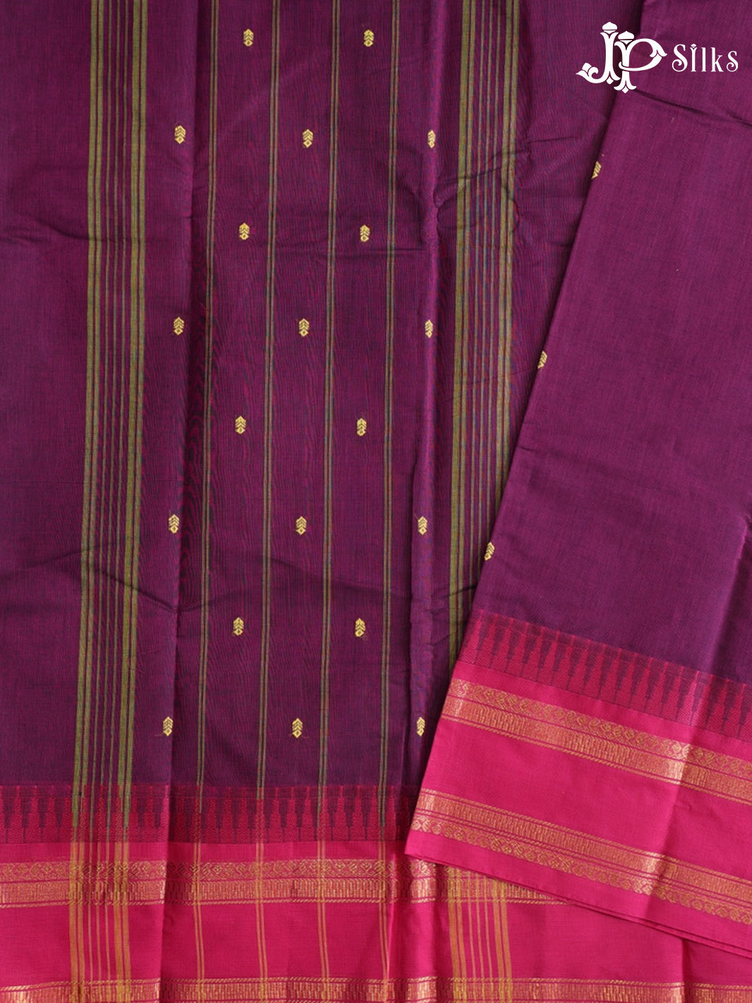 Grape Purple Theni Cotton Saree - G891